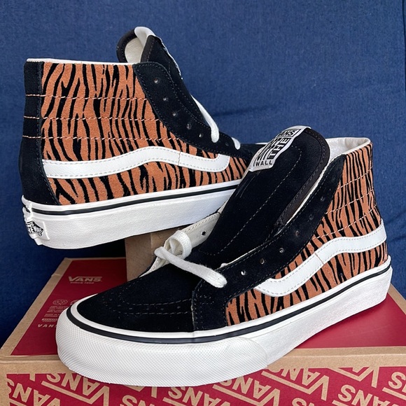 Vans Sk8-Hi 38 Decon S Animal Stripes Black Marshmallow Men’s - Picture 1 of 16